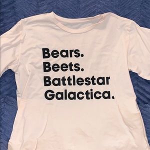 The office themed shirt